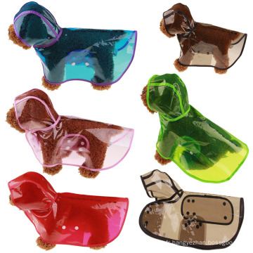 Amazon Best Vender Transparent imperméable Pet Pet Dog Raincoat pour chien